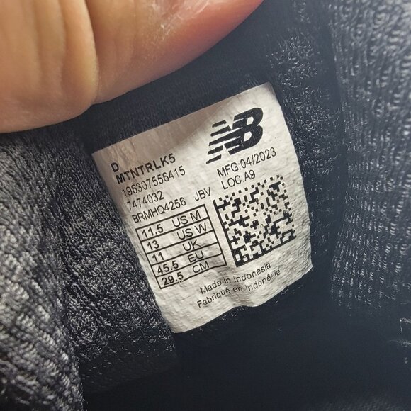 New Balance DynaSoft Nitrel v5 Mens 11.5 Black Trail Running Shoes MTNTRLK5 - Picture 7 of 12